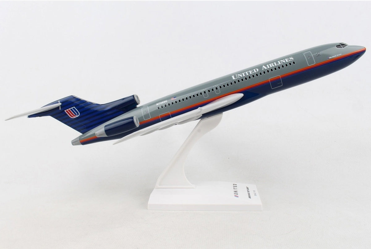 United 727 Model Plane Side View