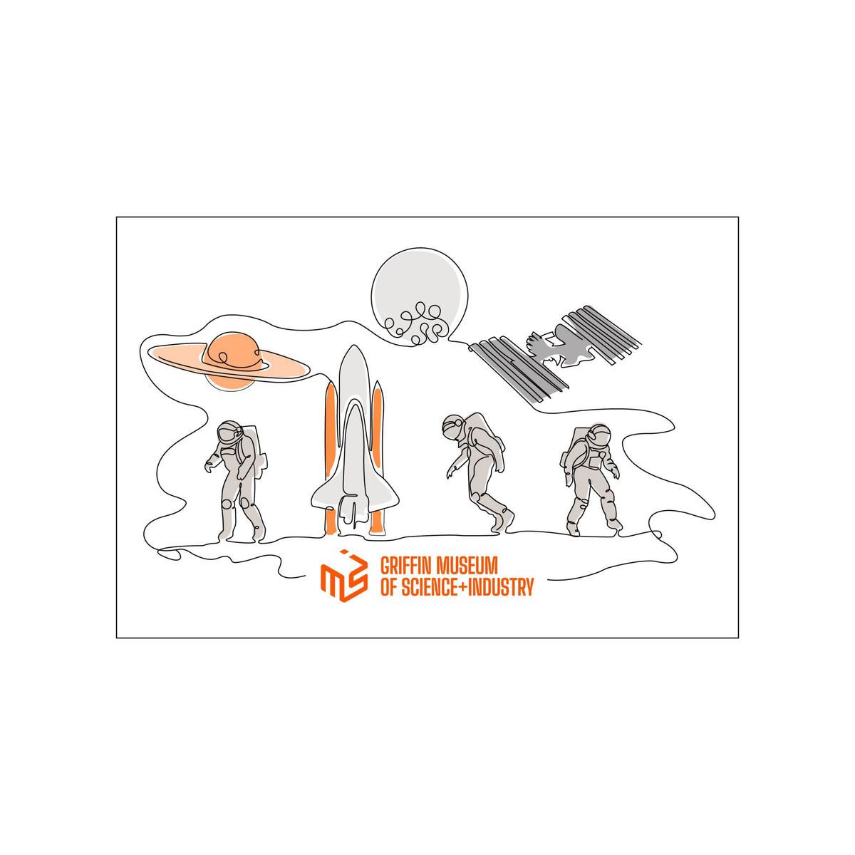 Space Scene Magnet