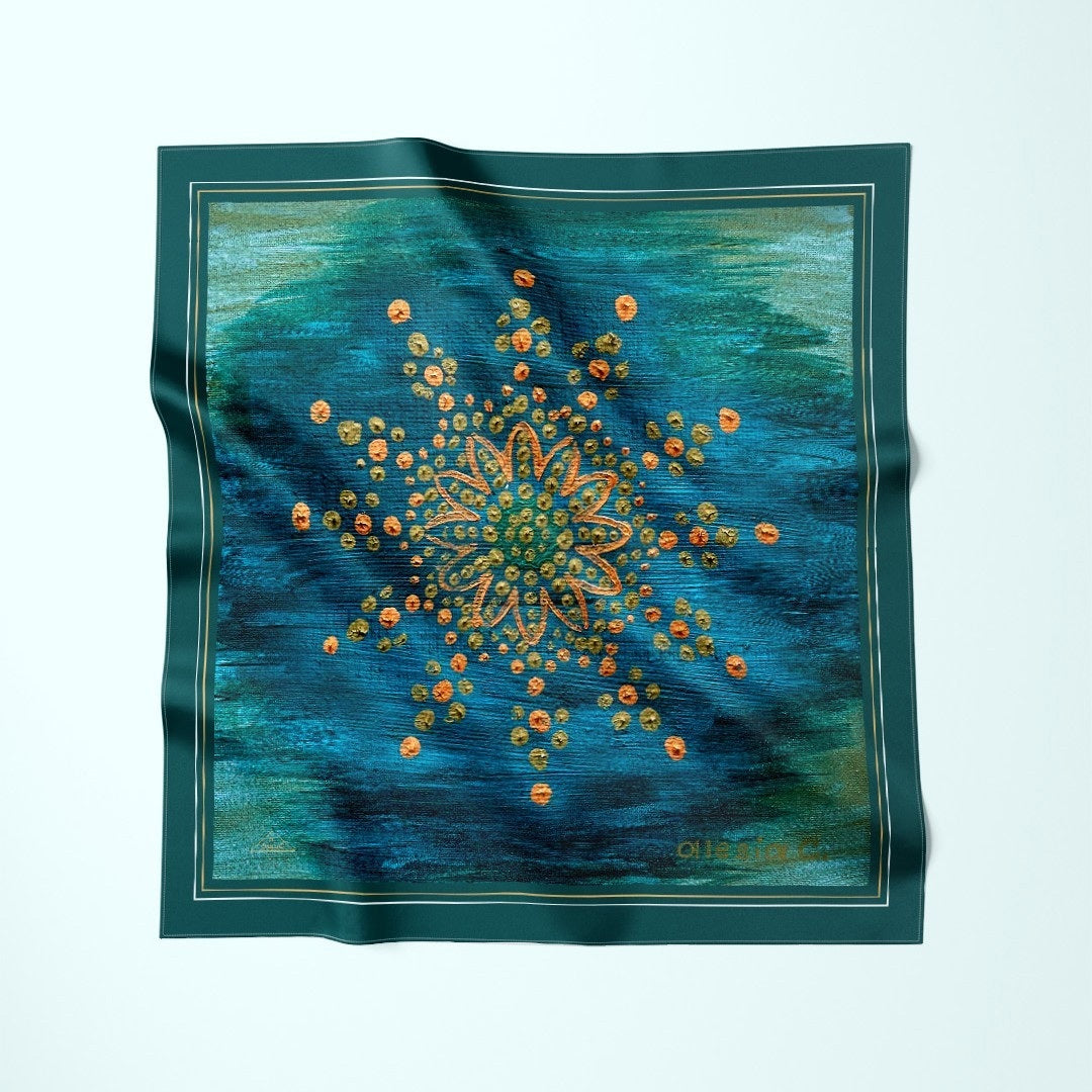 Paul Tazewell Silk Scarf green
